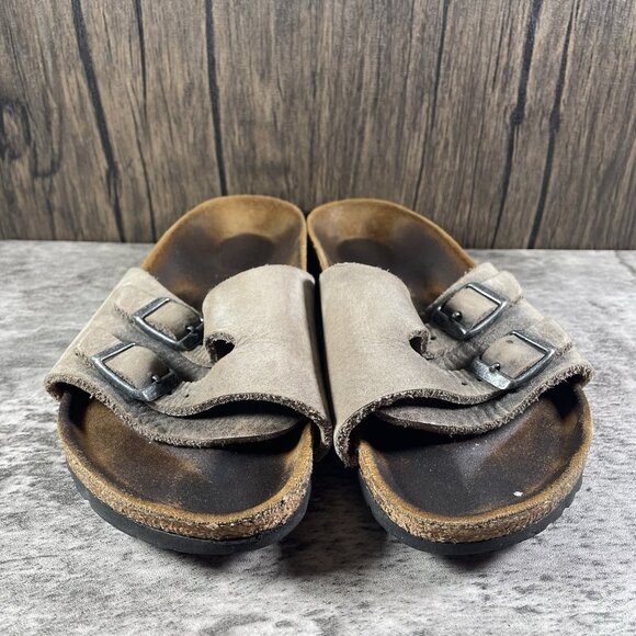 Birkenstock Zurich Size EU 36 US Women’s 5 Color Taupe Upper Leather - Picture 5 of 9